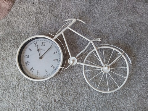 Vintage metall fahrrad wanduhr - vintage,