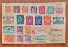 Luftpost per Einschreiben vom