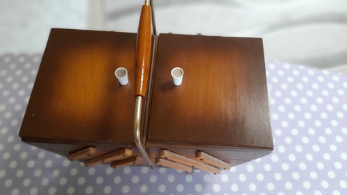 Nähkästchen holz retro - nähkästchen,