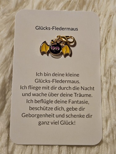 Glücks fledermaus anhänger - *glücks-fledermaus*,