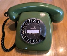 70er Kult Post Telefon FeTAp 611-2 Wählscheibe Grün Retro Vintage  70er80er