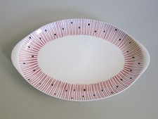 Seltene Servierplatte Villeroy & Boch «Cornelia», 40er-/50er-Jahre, handgemalt