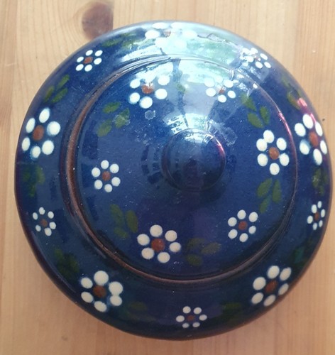 Keramikdose mit deckel rund - deckel,