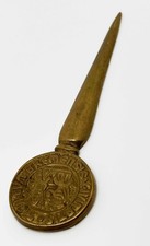 Brieföffner Messing Plakette