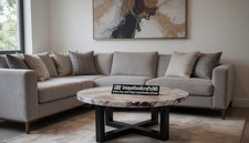 Naturmarmor beistelltisch rund - beistelltisch,