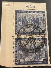 Leipziger Messe Philatelie – 2x Messemarke auf Sonderbeleg – 2,50 RM & Stempel