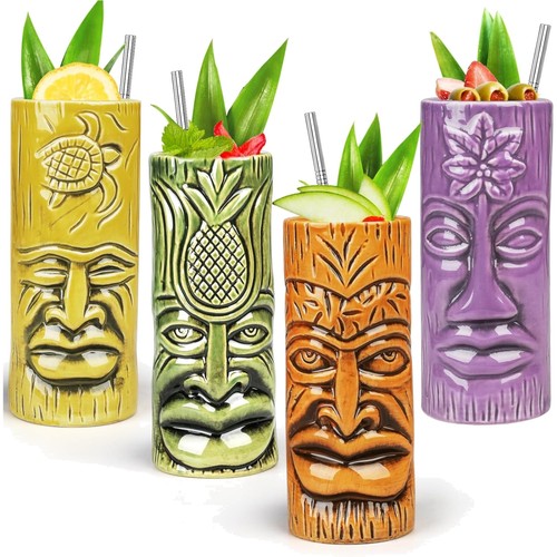 Keramik tiki tassen set - keramik,