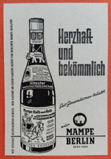 8. Mampe Berlin Halb und Halb Werbeanzeige Werbung Reklame 1960