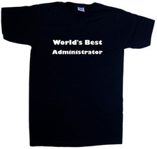 World's Best Administrator T-Shirt mit V-Ausschnitt