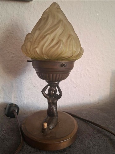 Antike jugendstil tischlampe - antike,