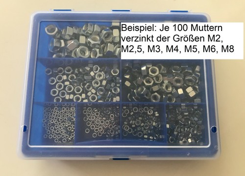 Sechskantmuttern set box - sechskantmuttern,