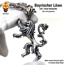 Bayerischer Löwen Anhänger - Charivari 1860 Bayern Trachten Hut Jacke Ring Kette