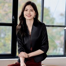 Damen Kunstseide Seidig 3/4