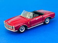 1/43 TEKNO Denmark 928 MERCEDES-BENZ 230 SL Pagode Cabriolet 1963 Weinrot W 113