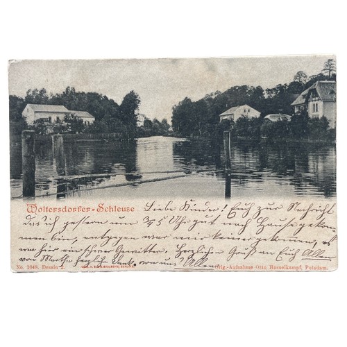 Postkarte woltersdorf schleuse - postkarte,
