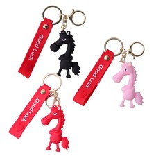 Pferd Schlüsselanhänger Gummi Pferd Anhänger Taschenanhänger Mondjahr des Pf