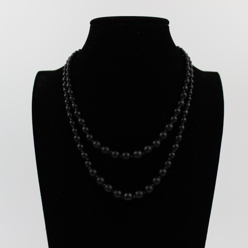 Onyx perlenkette kugeln - onyx,