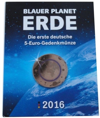 Euro münze blauer - 5,