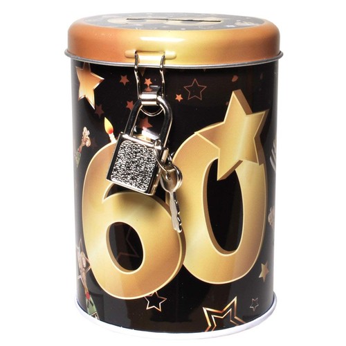 Metal money box black - box, black/gold
