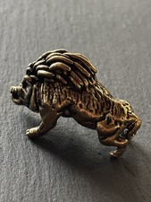 Wildschwein Keiler aus Messing | Detailreich | Massiv | Dekofigur mit Hörnern