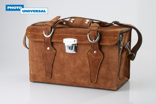 Vintage fotokoffer wildleder - fotokoffer,