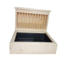 Heuraufen SET S Kaninchen Heuraufe und Kaninchentoilette aus Holz