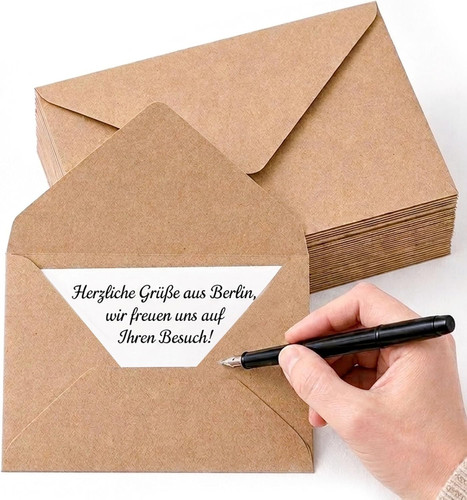 Briefumschläge kraftpapier - briefumschläge, b6