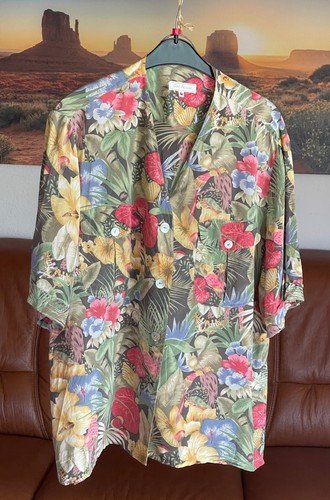 Seidenbluse hawaii dschungel - seidenbluse, hawaii/dschungel