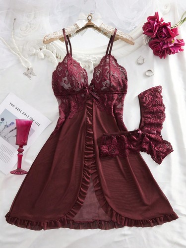 Teilig set sexy damen v - 2,