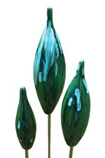 Spitzen aus Keramik - petrol -