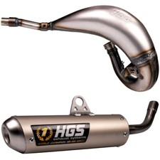 HGS Auspuff Yamaha YZ 125 Frontkrümmer + Endrohr Komplettsystem 2022-25