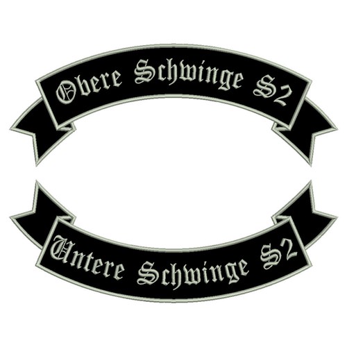 Aufnäher obere untere - obere, +