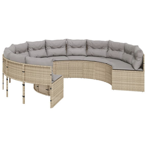 Gartensofa mit kissen rund - gartensofa,