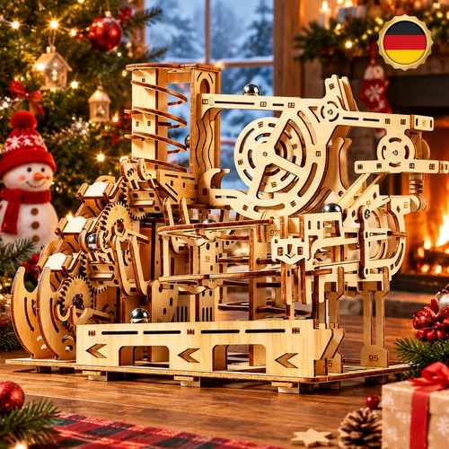 Elektrische murmelbahn - murmelbahn, 3d
