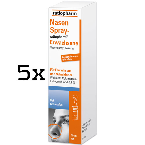 Nasenspray ratiopharm - 5x,