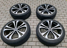 RC Design 4x Alufelgen 20" schwarz/chrom poliert KBA 47260 gebraucht 245/40R 20