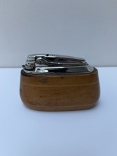 Vintage Ronson Varaflame Claridge Tischfeuerzeug, Holzfeuerzeug, 60er Jahre, selten