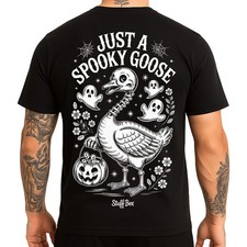 Stuff Box Herren T-Shirt Spooky Goose Schwarz S–5XL Streetwear TShirt Comic