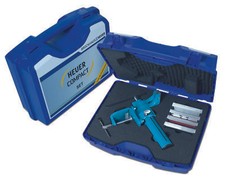 Heuer Schraubstock 120 mm Compact mit Koffer + Schraubstockbacken, Amboss