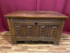 ANTIKE BAROCKTRUHE TRUHE 18 TES JHDT AUS EICHE MIT FEINEM SCHNITZWERK