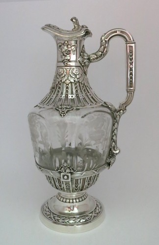 Wein karaffe silber montur - wein,