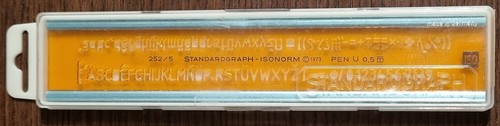 Schriftschablone standardgraph - schriftschablone,