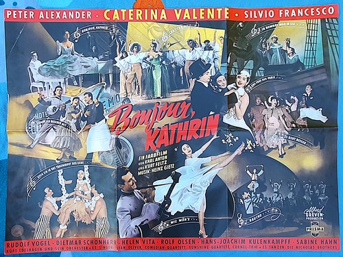 Plakat kino bonjour kathrin - plakat,