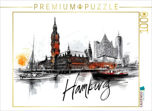 Calvendo puzzle hamburg 1000 - hamburg, |