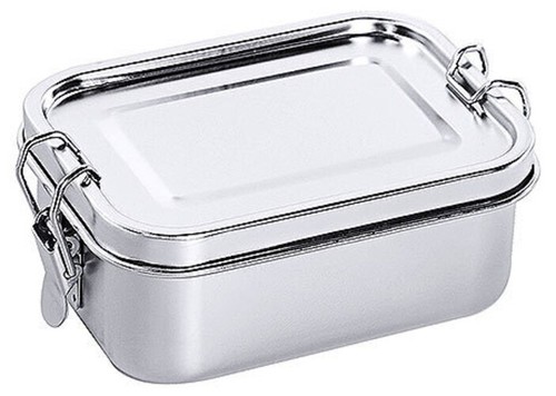 Lunchbox eckig edelstahl - lunchbox,