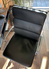 Vitra EA 219, Soft Pad,fast Wie Neu, leder, schwarz, schwarz,hohe lehne