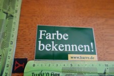 Alter Aufkleber Brauerei Bier Pils BARRE BRÄU Stadt Lübbecke Farbe bekennen!