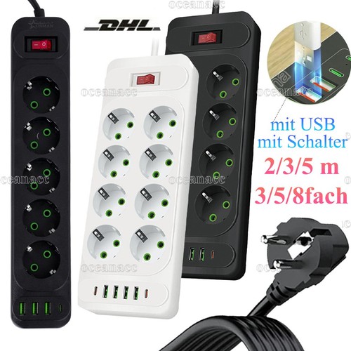 Steckdosenleiste mit usb - steckdosenleiste,