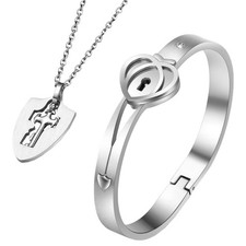 1 Set Paar-Halskette, Armband