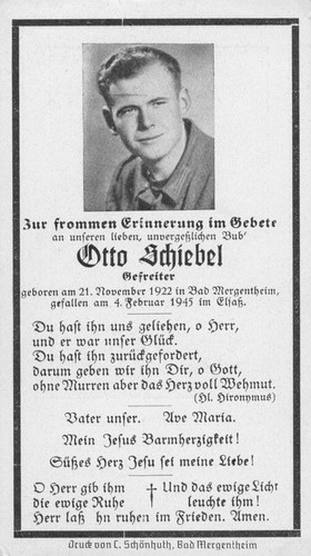 Wk2 sterbebild deathcard - wk2,